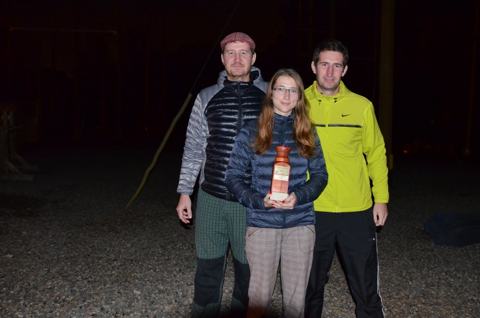 Vítězný tým s trofejí